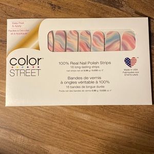 Color Street 100% Real Nail Polish Strips in the Color Cotton Candy Swirl